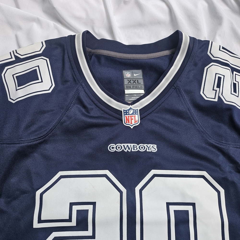 Nike Dallas Cowboys NFL Football Jersey XXL Tony Pollard #20 Blue On Field - Picture 3 of 6